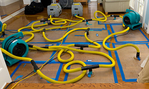 Professional Flood Damage Restoration technician working in Middlesex, NC